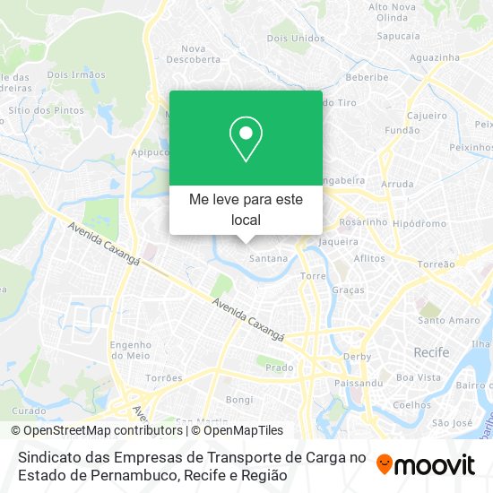 Sindicato das Empresas de Transporte de Carga no Estado de Pernambuco mapa