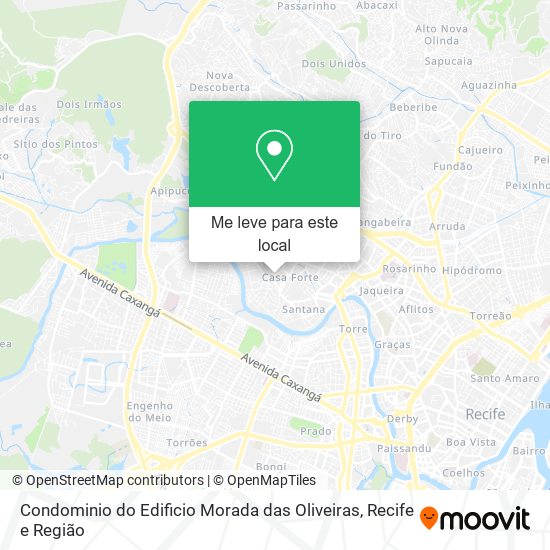 Condominio do Edificio Morada das Oliveiras mapa