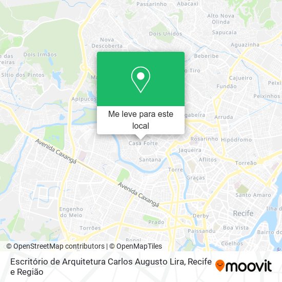 Escritório de Arquitetura Carlos Augusto Lira mapa