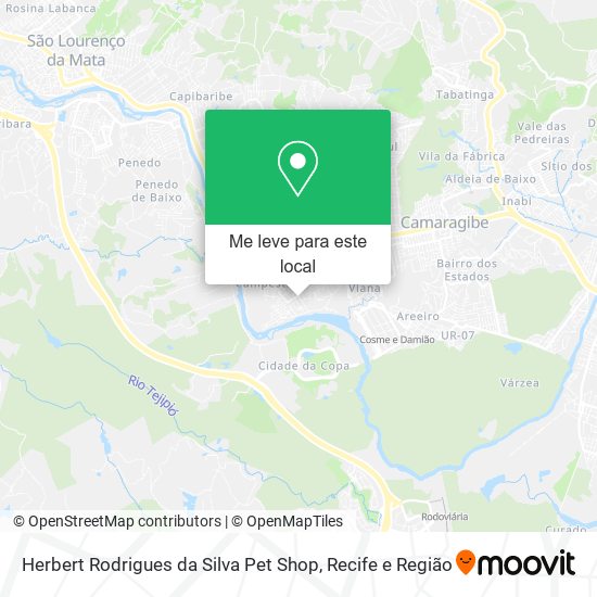 Herbert Rodrigues da Silva Pet Shop mapa