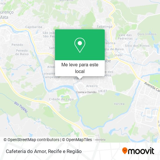 Cafeteria do Amor mapa