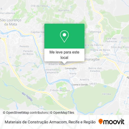 Materiais de Construção Armacom mapa