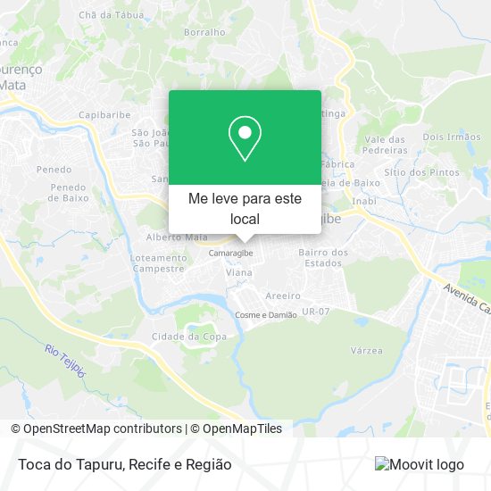 Toca do Tapuru mapa