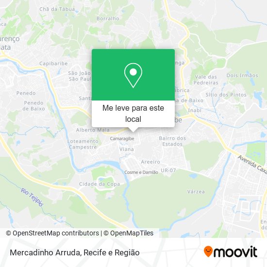 Mercadinho Arruda mapa