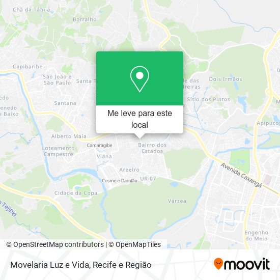 Movelaria Luz e Vida mapa