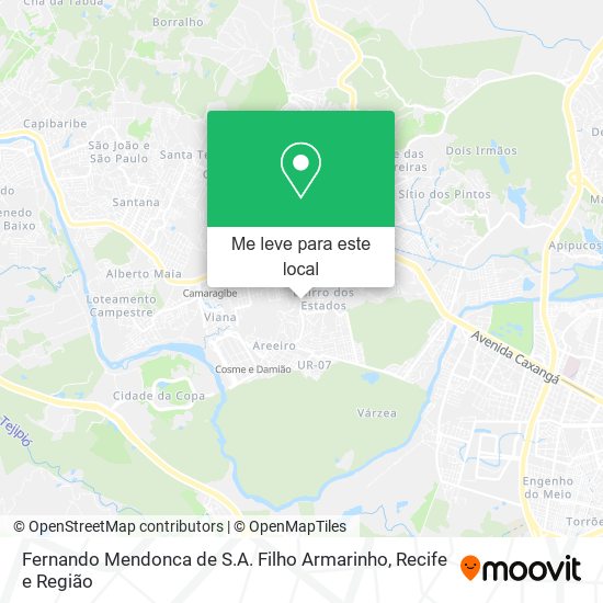 Fernando Mendonca de S.A. Filho Armarinho mapa