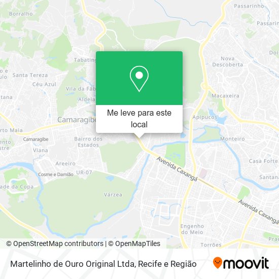 Martelinho de Ouro Original Ltda mapa