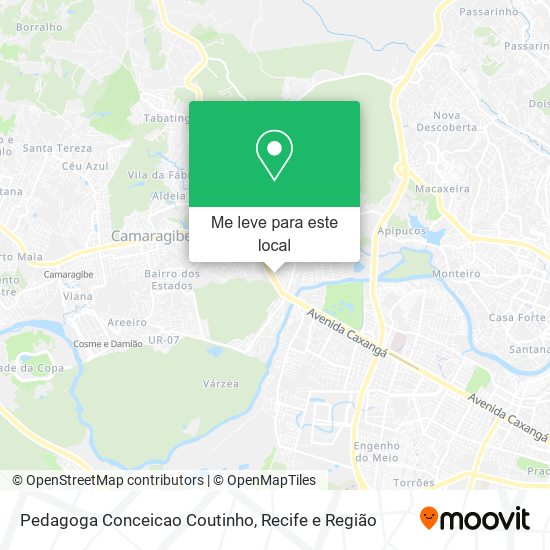 Pedagoga Conceicao Coutinho mapa
