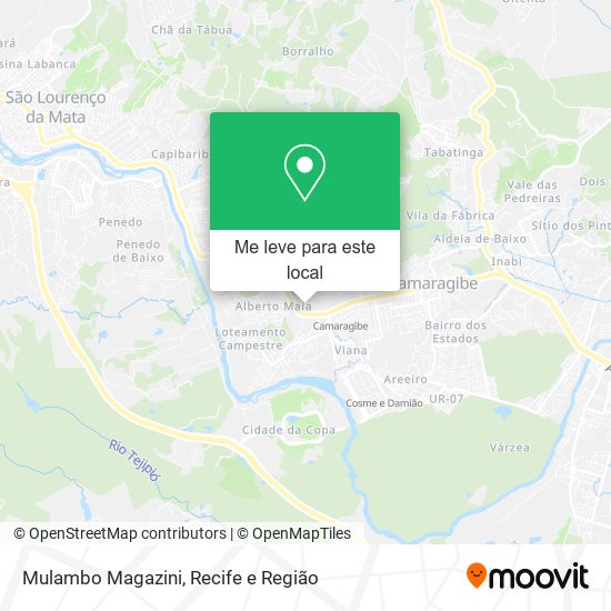 Mulambo Magazini mapa