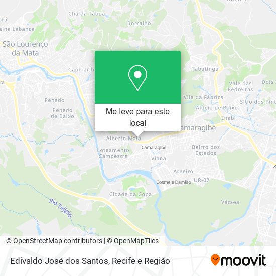 Edivaldo José dos Santos mapa