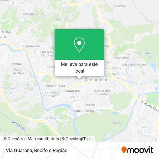 Via Guarana mapa