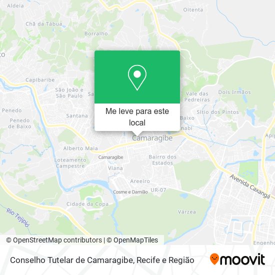 Conselho Tutelar de Camaragibe mapa