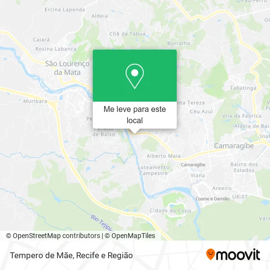 Tempero de Mãe mapa