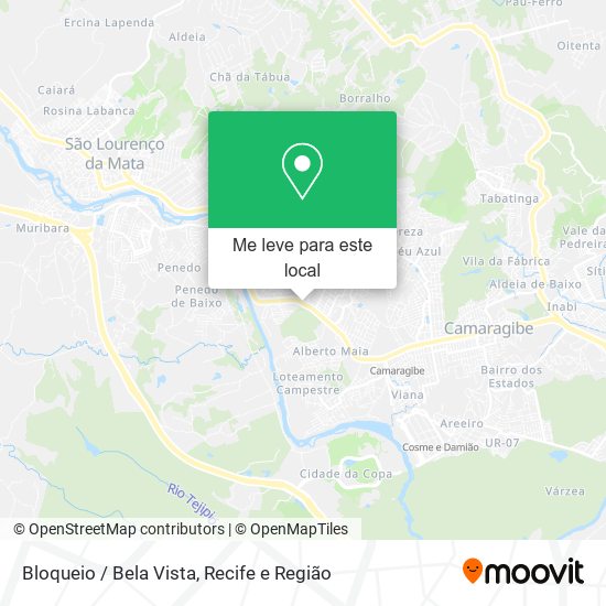 Bloqueio / Bela Vista mapa