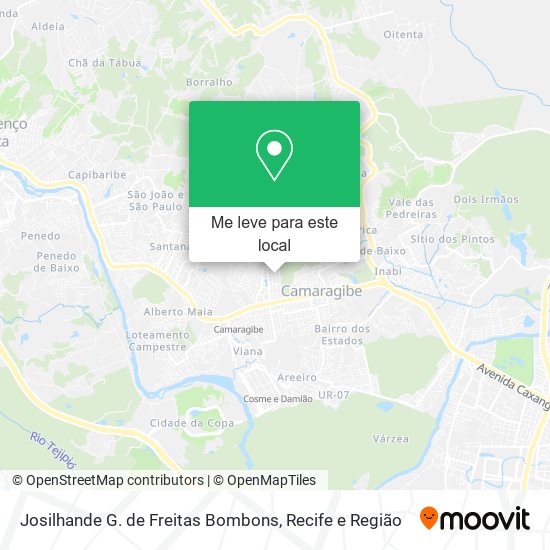 Josilhande G. de Freitas Bombons mapa