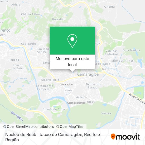 Nucleo de Reabilitacao de Camaragibe mapa