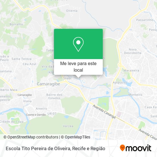Escola Tito Pereira de Oliveira mapa
