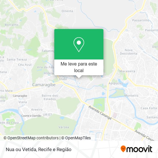 Nua ou Vetida mapa