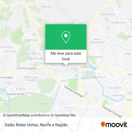 Salão Belas Unhas mapa