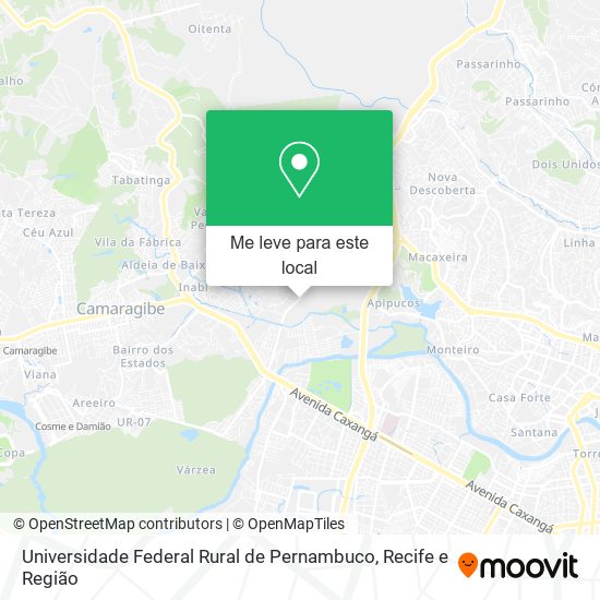 Universidade Federal Rural de Pernambuco mapa