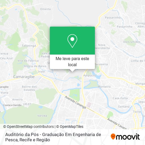 Auditório da Pós - Graduação Em Engenharia de Pesca mapa