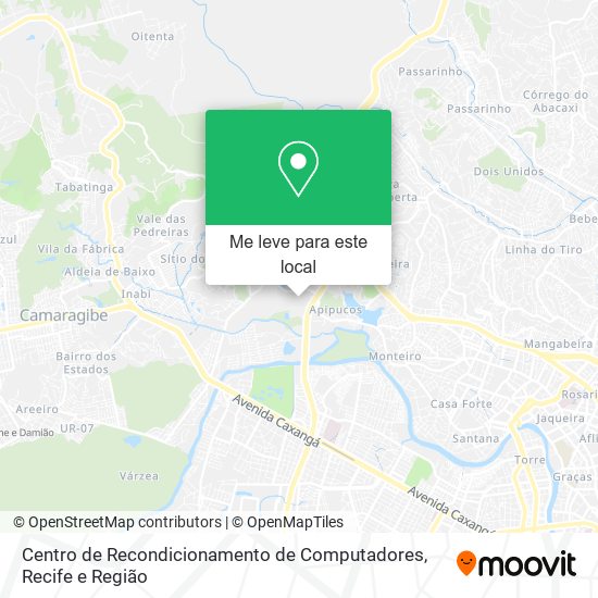 Centro de Recondicionamento de Computadores mapa