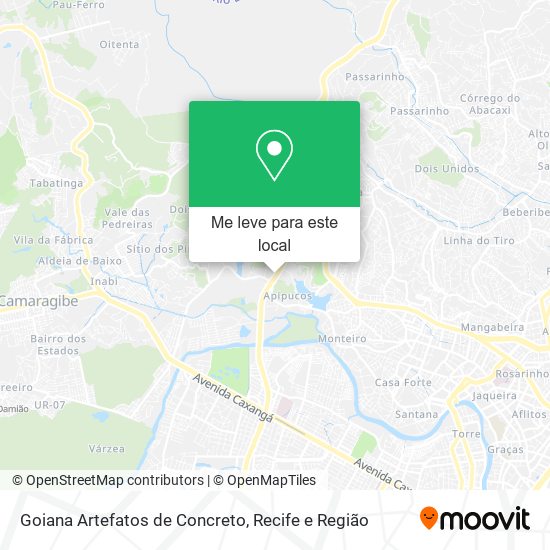 Goiana Artefatos de Concreto mapa