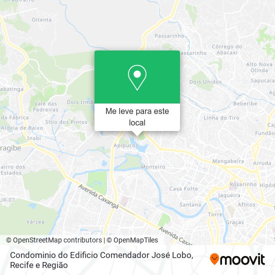 Condominio do Edificio Comendador José Lobo mapa
