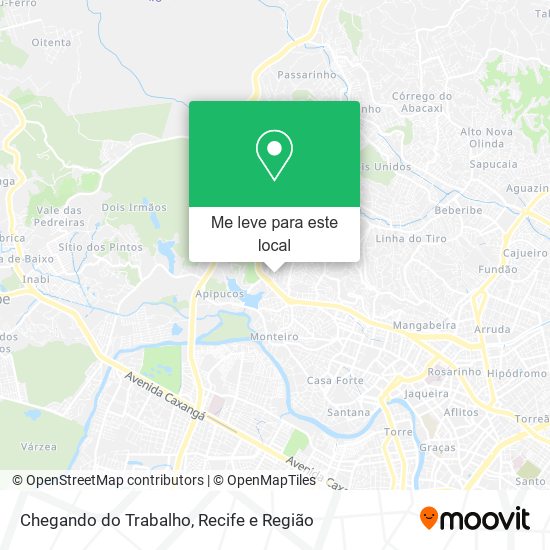 Chegando do Trabalho mapa