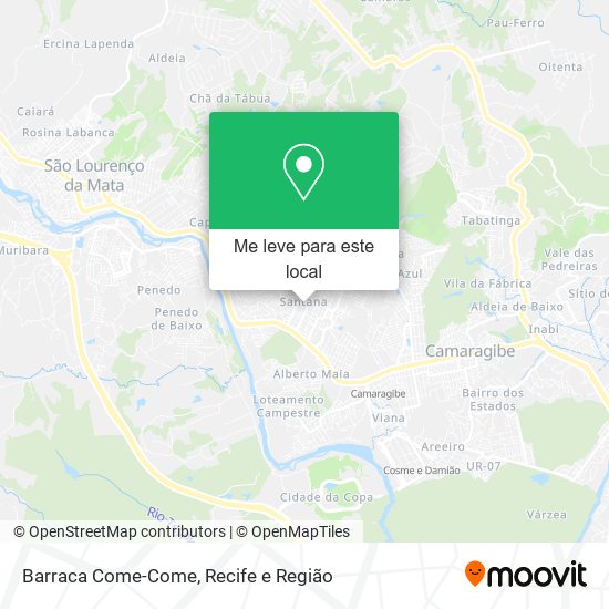 Barraca Come-Come mapa