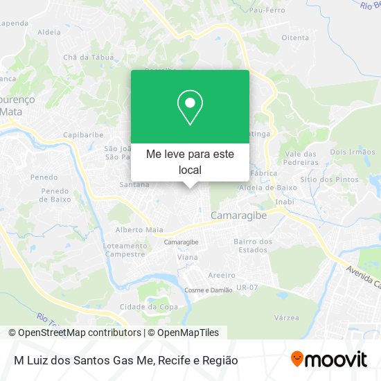 M Luiz dos Santos Gas Me mapa