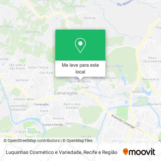 Luquinhas Cosmético e Variedade mapa