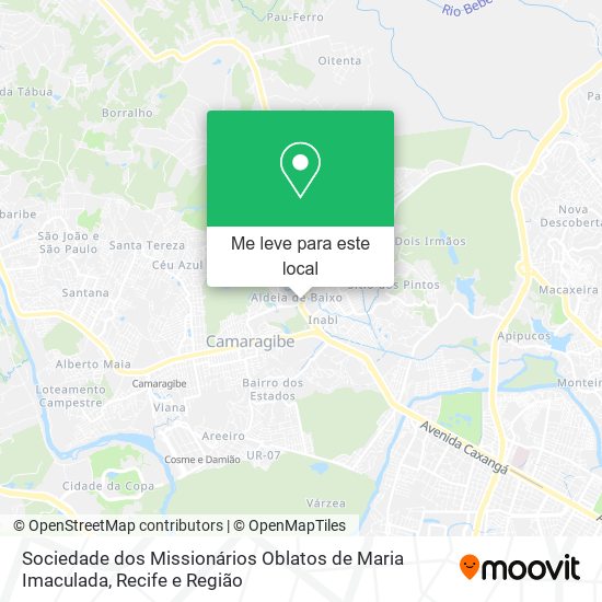 Sociedade dos Missionários Oblatos de Maria Imaculada mapa
