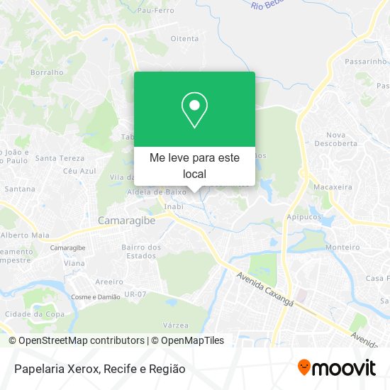 Papelaria Xerox mapa