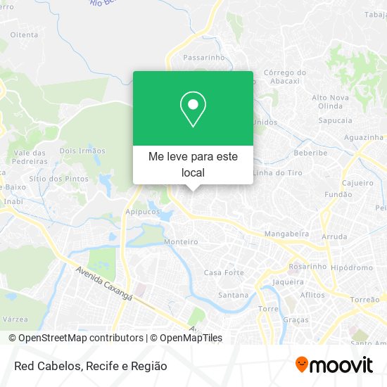 Red Cabelos mapa