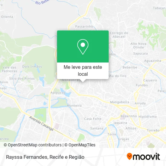 Rayssa Fernandes mapa