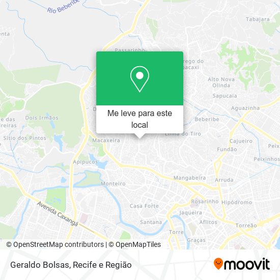 Geraldo Bolsas mapa