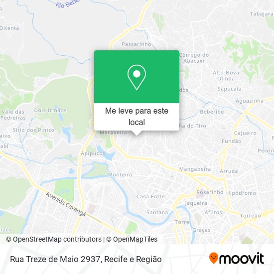 Rua Treze de Maio 2937 mapa