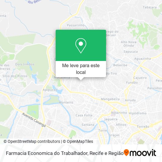 Farmacia Economica do Trabalhador mapa