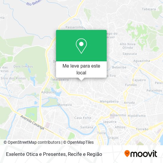Exelente Otica e Presentes mapa