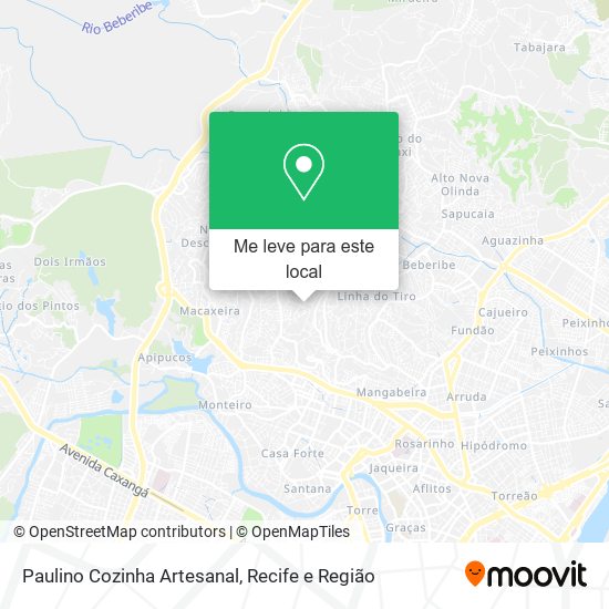 Paulino Cozinha Artesanal mapa