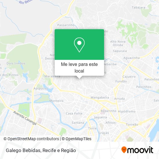 Galego Bebidas mapa