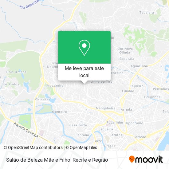 Salão de Beleza Mãe e Filho mapa