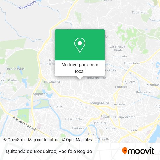 Quitanda do Boqueirão mapa