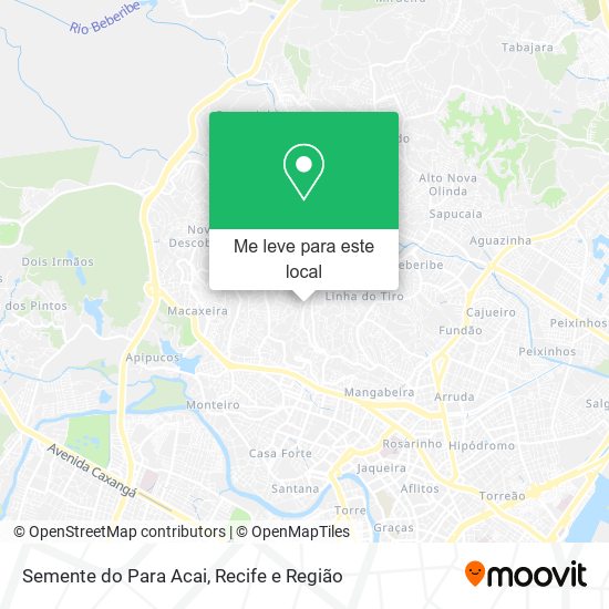 Semente do Para Acai mapa