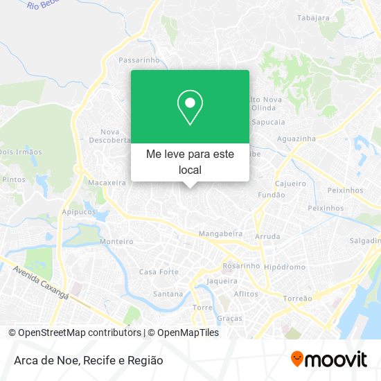 Arca de Noe mapa