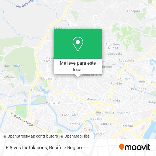 F Alves Instalacoes mapa