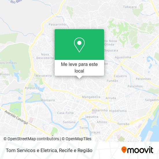 Tom Servicos e Eletrica mapa