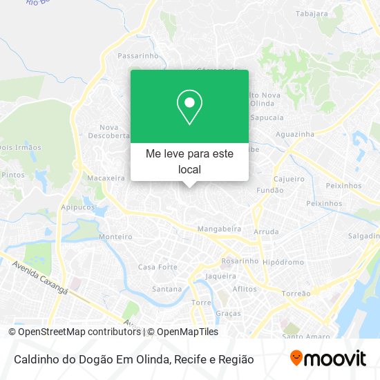 Caldinho do Dogão Em Olinda mapa