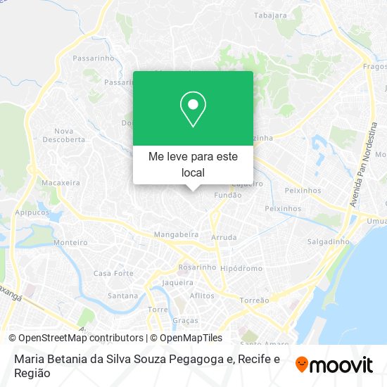 Maria Betania da Silva Souza Pegagoga e mapa